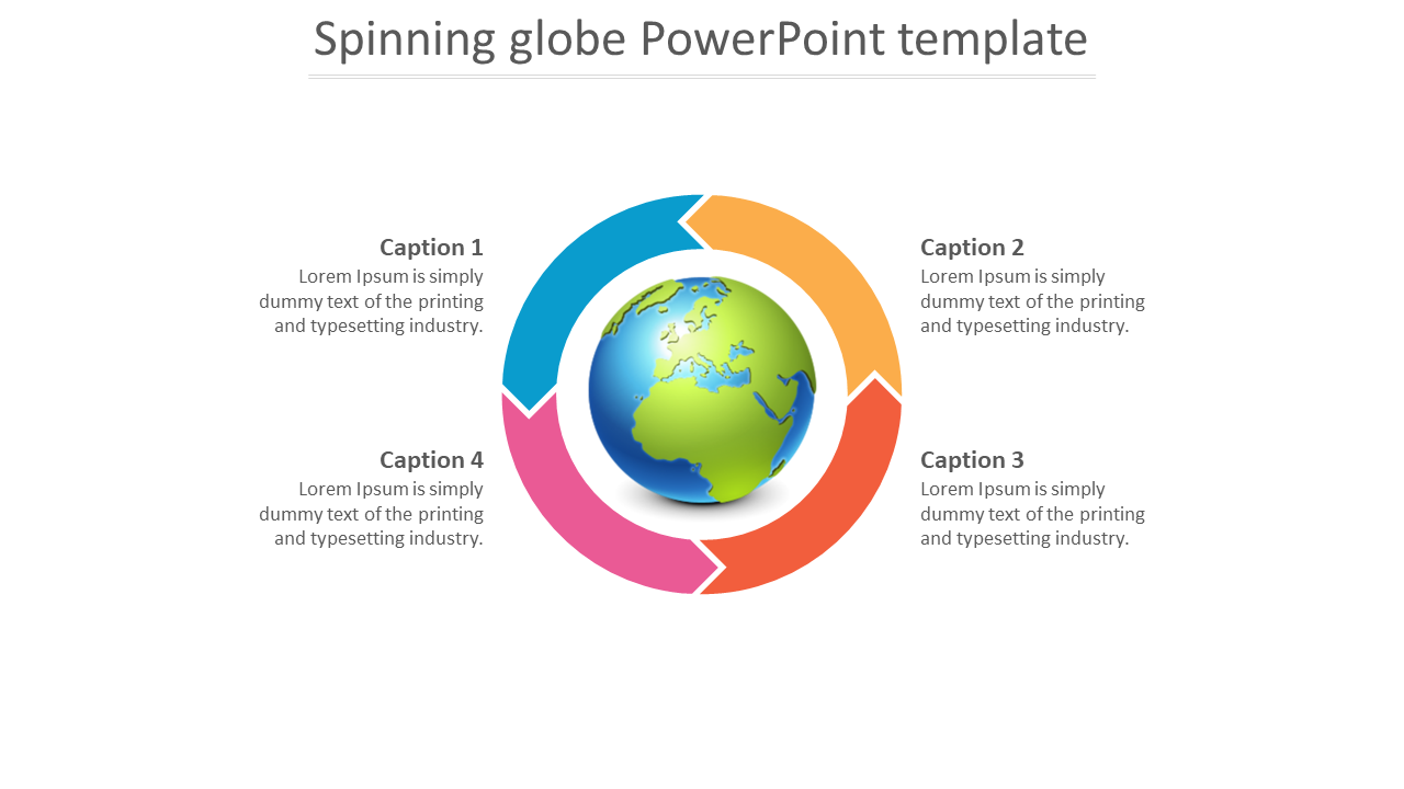 spinning globe powerpoint template